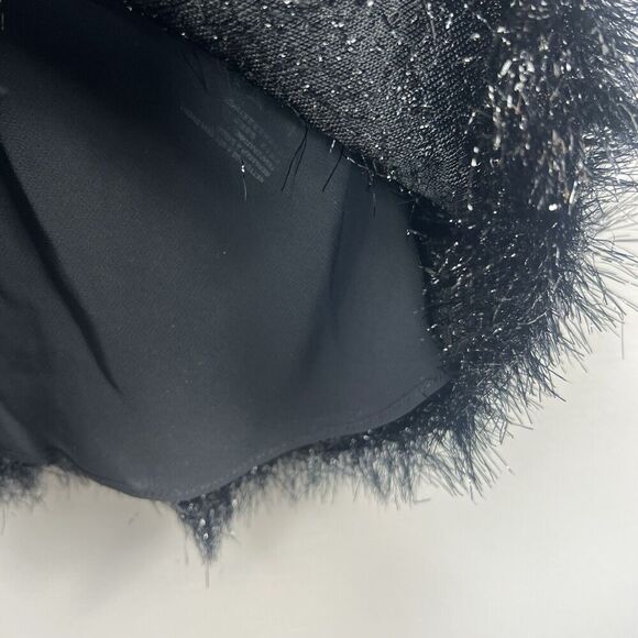 Lafayette 148 NY Black Averie Fringe Sequin Tank Top Sz XS Bling Party Camisole - Picture 10 of 14